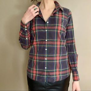 J. Crew Perfect Fit Shirt in Stewart Plaid